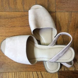 LOFT Shoes - LOFT Nude/Tan Sling Back Sandals, size 9 LOFT Shoes - LOFT Nude/Tan Sling Back Sandals, size 9
